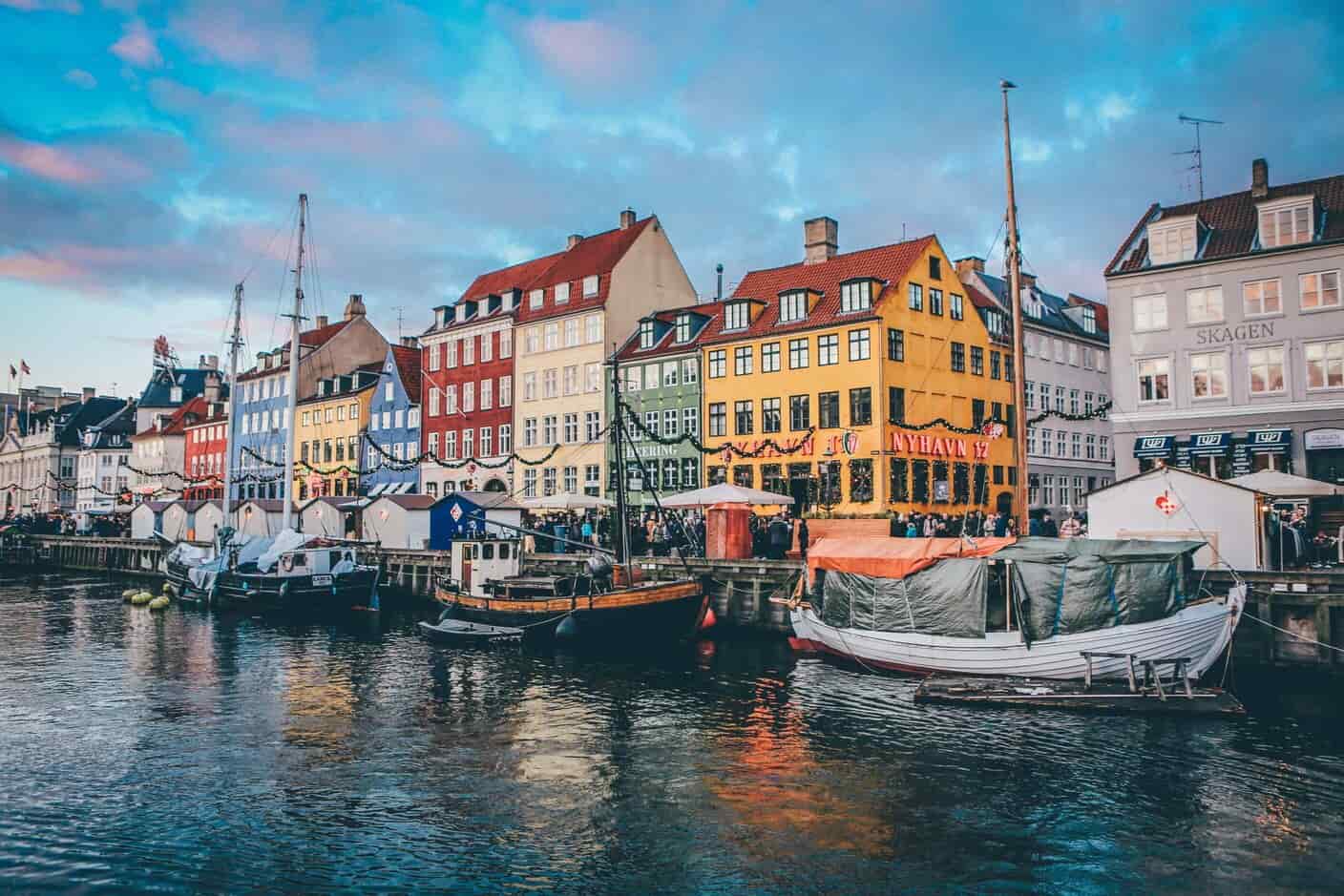 Nyhavn i København, Danmark